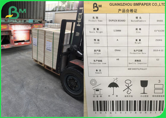 Biały powlekany płyt dupleks 300GSM Gładka powierzchnia do pakowania mydła