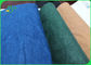 Recyklingowy ekologiczny papier pakowy zielony / niebieski miękki, sprany do toreb spożywczych
