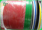 60g / m2 Ekologiczny zwykły czerwony / zielony papier pakowy do papierowych słomek