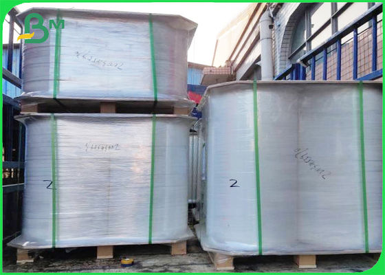 Biały papier spożywczy o gramaturze 28 g / m2 do indywidualnego pakowania słomek papierowych