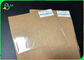Opakowania na żywność formatu A4 A5 Brązowe niepowlekane arkusze papieru pakowego z certyfikatem FDA
