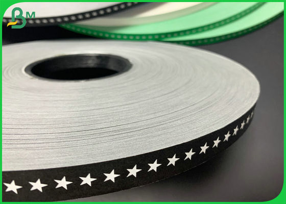 Spożywczy rozcięty 60 g / m2 15 mm Czarny kolor Drukowany papier słomkowy do słomy do napojów