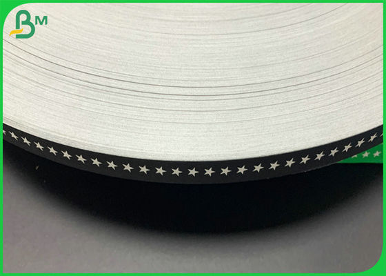 Spożywczy rozcięty 60 g / m2 15 mm Czarny kolor Drukowany papier słomkowy do słomy do napojów