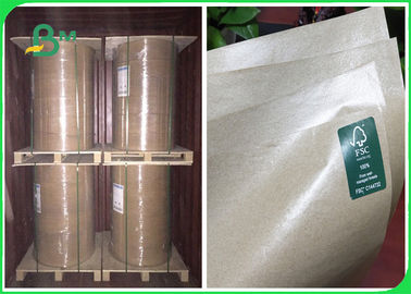 50g 60g 80g MG Brązowy papier pakowy powlekany plastikiem spożywczym 100 cm w rolkach