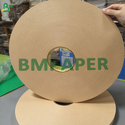 Straw Individual Wrap Paper Brown Color 28gsm Custom Logo Printing