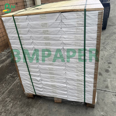 Brązowy niebielony papier kraft z paskami MG 40 - 100 gm dla worków i toreb