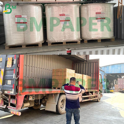 Lekki biały lub z nadrukiem papier do pakowania w rolkach z nacięciami do indywidualnego pakowania słomek