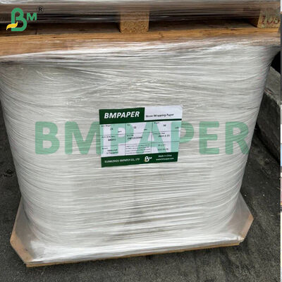 Lekki biały lub z nadrukiem papier do pakowania w rolkach z nacięciami do indywidualnego pakowania słomek