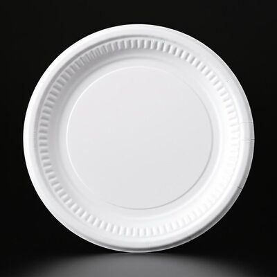PET powłoka papier na talerze do jedzenia materiał Biały kolor papier na talerzu do jedzenia