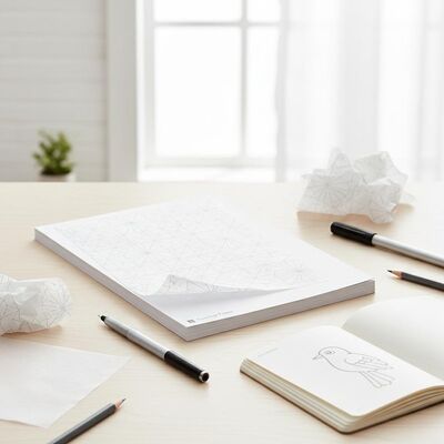 Papier śladowy biały, przezroczysty papier wzorowy, papier śladowy do szycia, rysunek