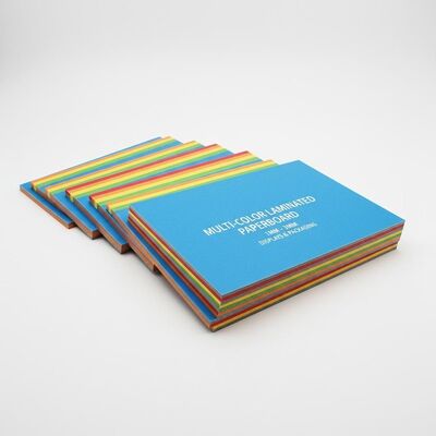 Papier kartonowy laminowany wielokolorowy 1mm - 3mm do opakowań ekspozycyjnych