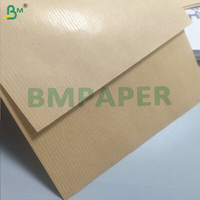 Naturalny brązowy papier opakowaniowy z paskami MG z jednej strony 50 gm
