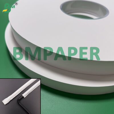 26.5mm Food Grade Paper Slitting Rolls For Straw Wrapping Paper 26gsm 25gsm