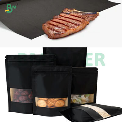 Dobry składany czarny papier kraft klasy spożywczej 80g do zewnętrznego opakowania żywności