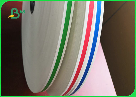 Biodegradowalna żółta papierowa słomka do picia na imprezę w kolorowe paski