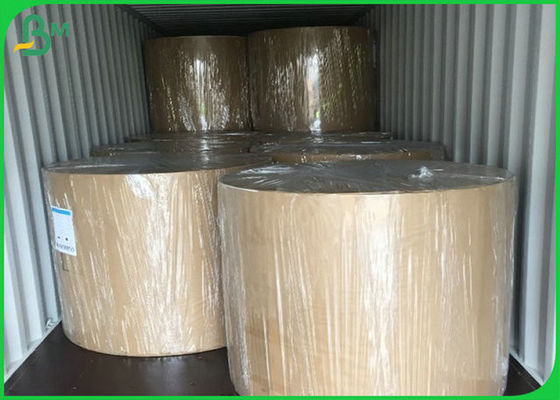 Papier FSC z certyfikatem recyklingu 50GSM do 160GSM brązowy papier pakowy do pakowania