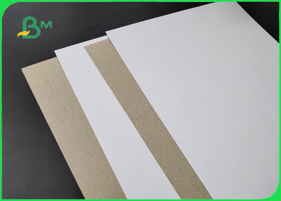 FSC 250/300 / 400gsm C1S Szary tył błyszcząca strona z białym 1mm 2mm 3mm