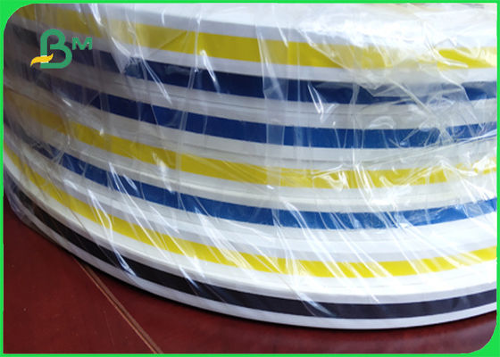 28g i 60g i 120g Blue Straw Paper Rolls Elastyczny druk taśmowy FSC i FDA