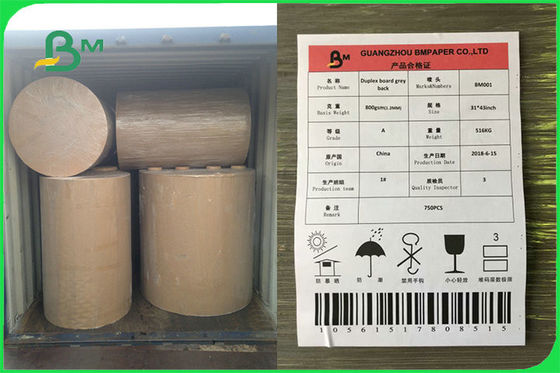 Przetwarzana jednostronnie powlekana biała szara tylna dwustronna płyta do pakowania FSC