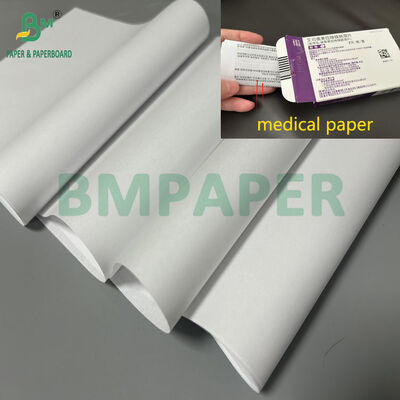 40gr Biały papier medyczny powlekany do ulotek farmaceutycznych 57 x 90cm
