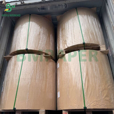 50gsm+15PE Brown Color PE Coated Paper For Tableware Packaging 70cm 80cm